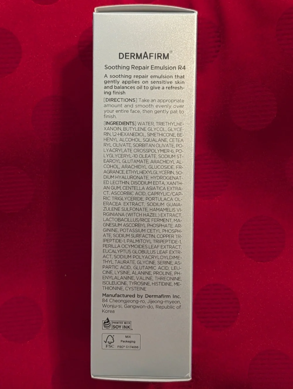 Dermafirm Soothing Repair Emulsion 🆕 Exp 10/26/26